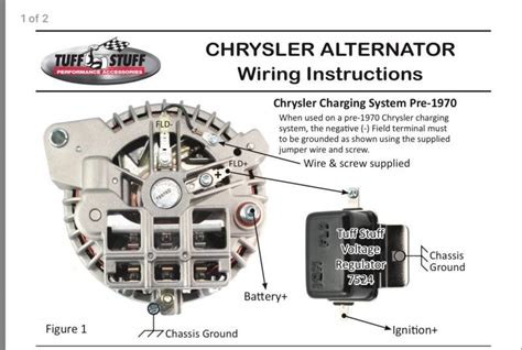 mopar 1 wire alternator wiring diagram